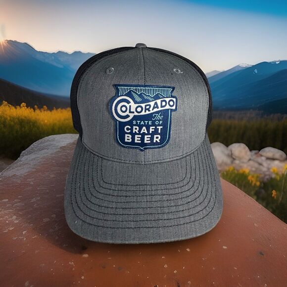 Colorado The State of Craft Beer Light Blue Truckers  Snap Back Cap ,The OG! - Picture 1 of 4